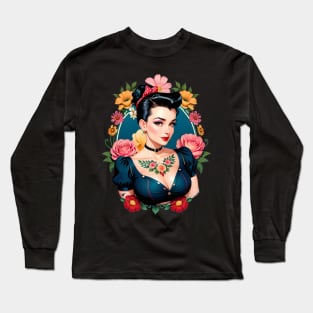 Rockabilly Girl 01 Long Sleeve T-Shirt